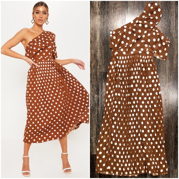chocolate polka dot dress
